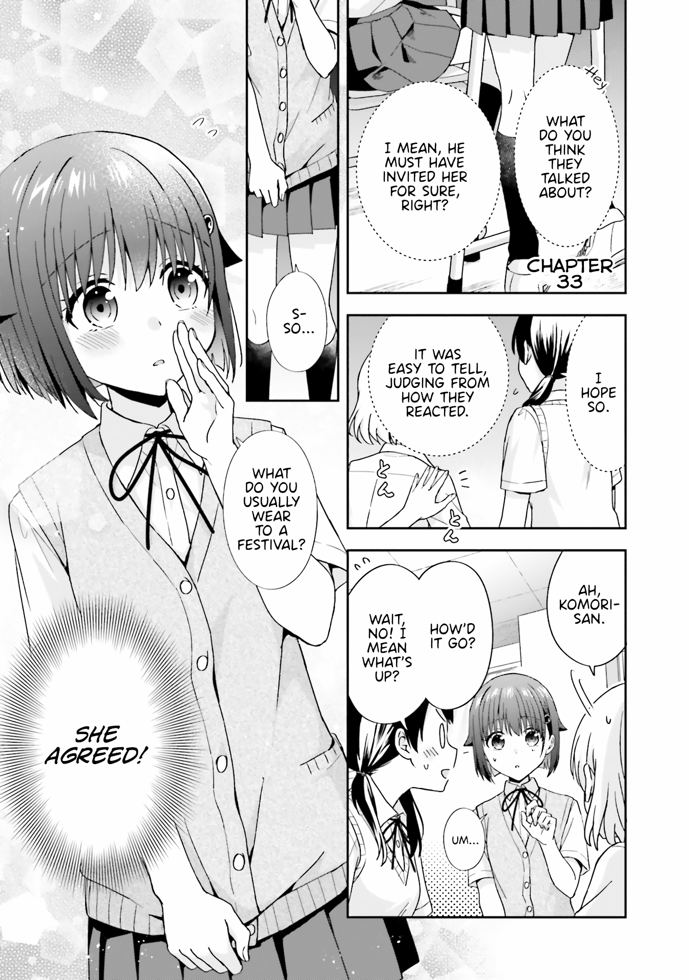 The Quiet Komori-san and the Loud Oobayashi-kun Chapter 33 1